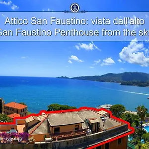 Vakantiehuis Welcome Riviera - Attico San Faustino 165 Mq Piu 110 Mq Di Terrazza- In 700 ,vista Mare Strepitosa-100 M Dalla Spiaggia-parking Esclusivo, Rapallo